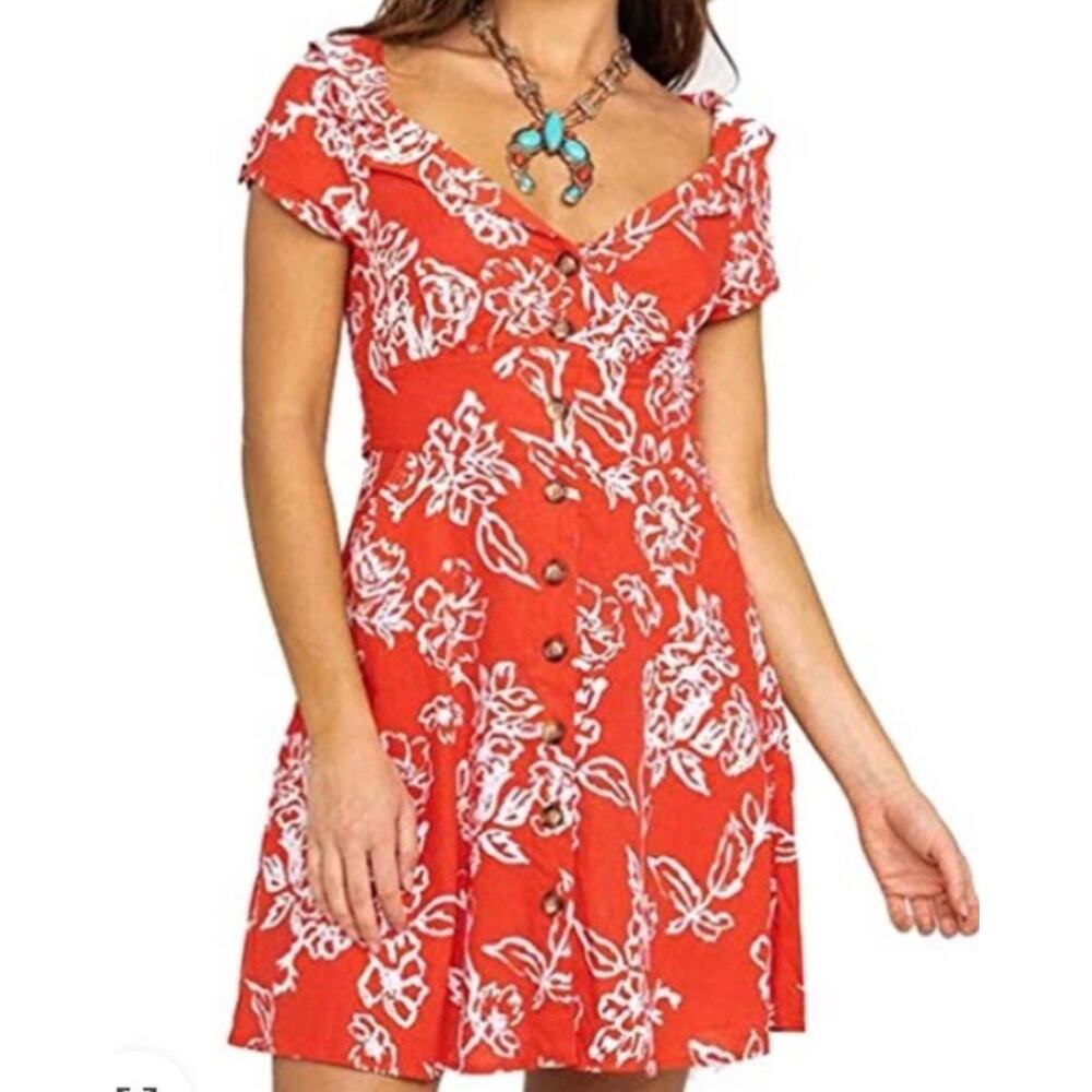 Free People A Thing Called Love Mini Dress Size 4 - Picture 2 of 4